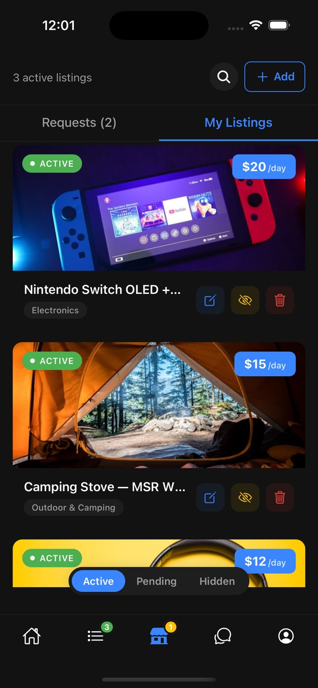 Manage your rental listings